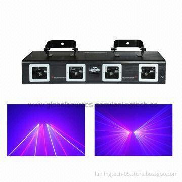 4-head Red, Green Disco Laser Show Lighting with Beautiful Aluminum Housing